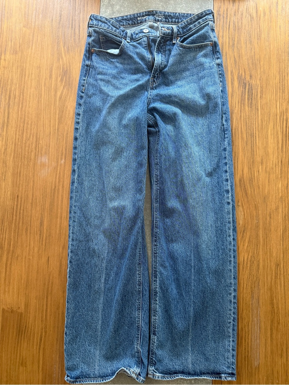 Old Navy Women's Blue Wide-Leg Jeans